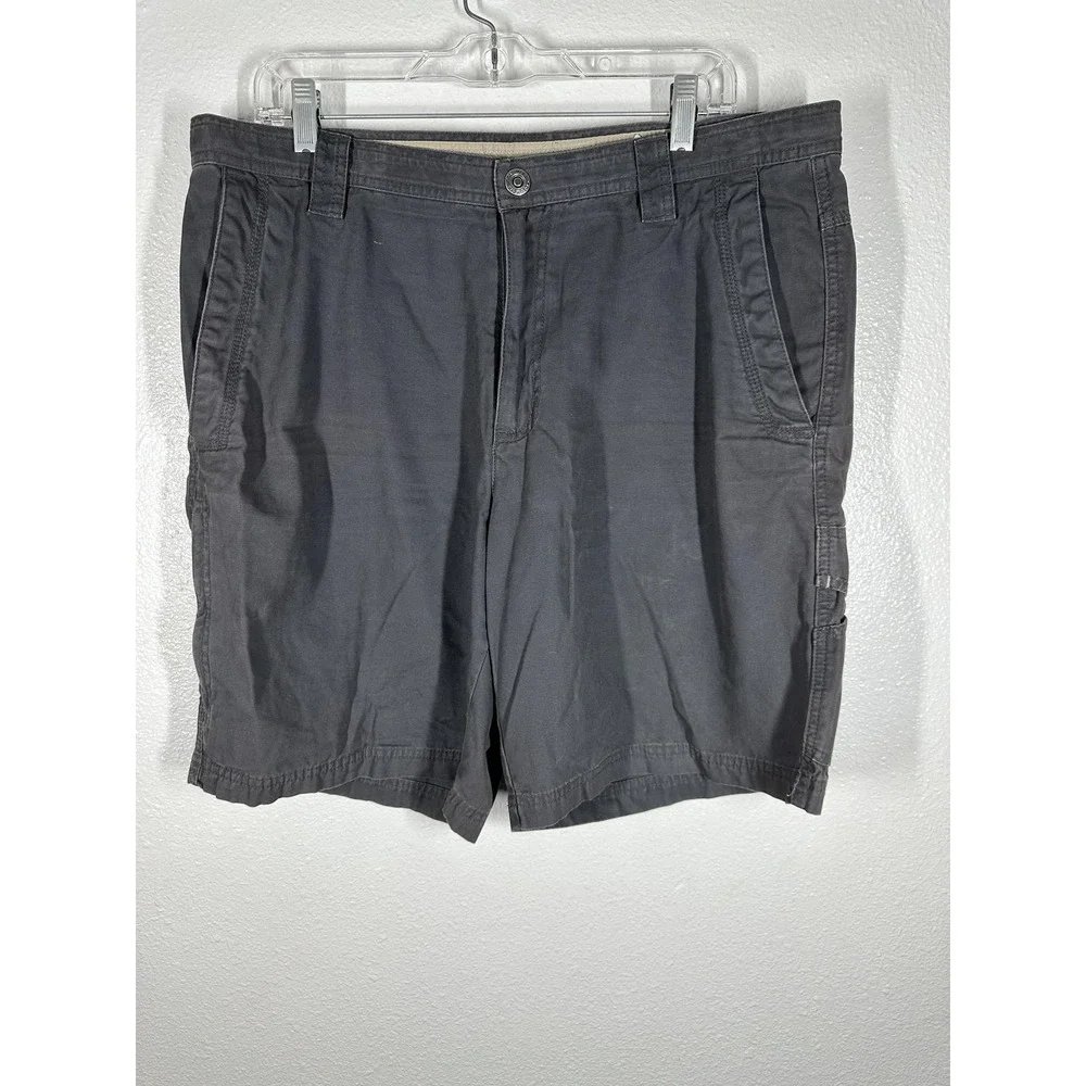 Columbia Shorts Mens 36 Gray Omni-Shield‎ Utility Cotton Outdoor 9 Inch Inseam